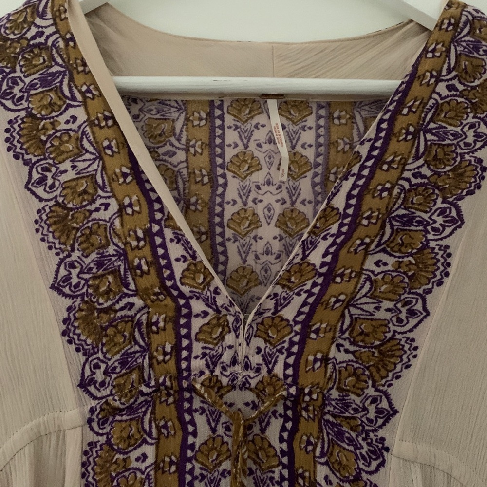Free people patterned maxi beach dress